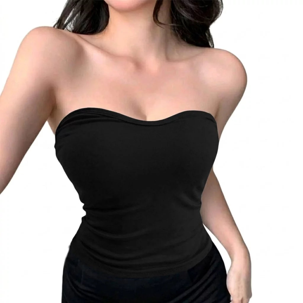 Jennie Top Double Lined - Full Length - Heart Shaped Tube Top Back to School