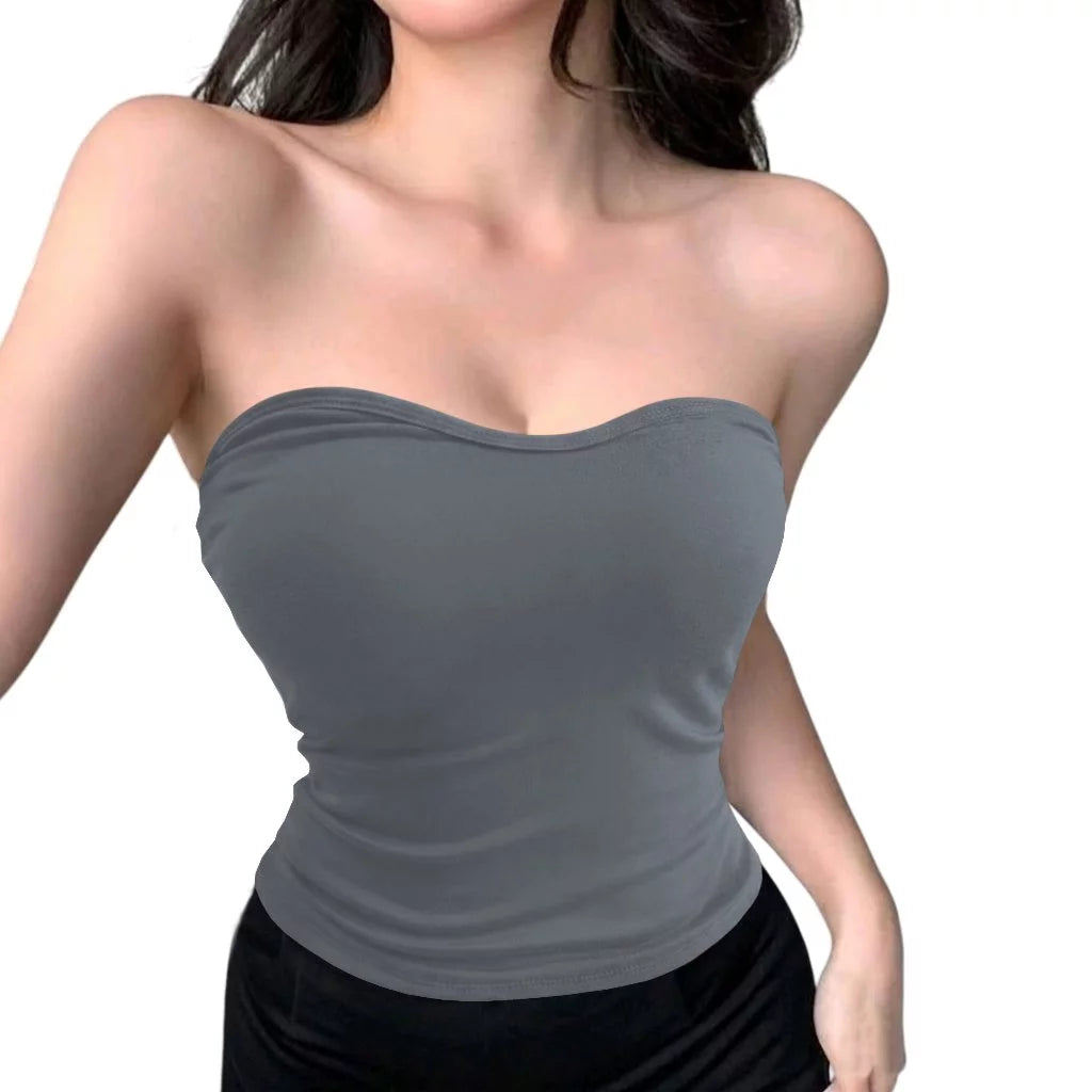Jennie Top Double Lined - Full Length - Heart Shaped Tube Top Back to School