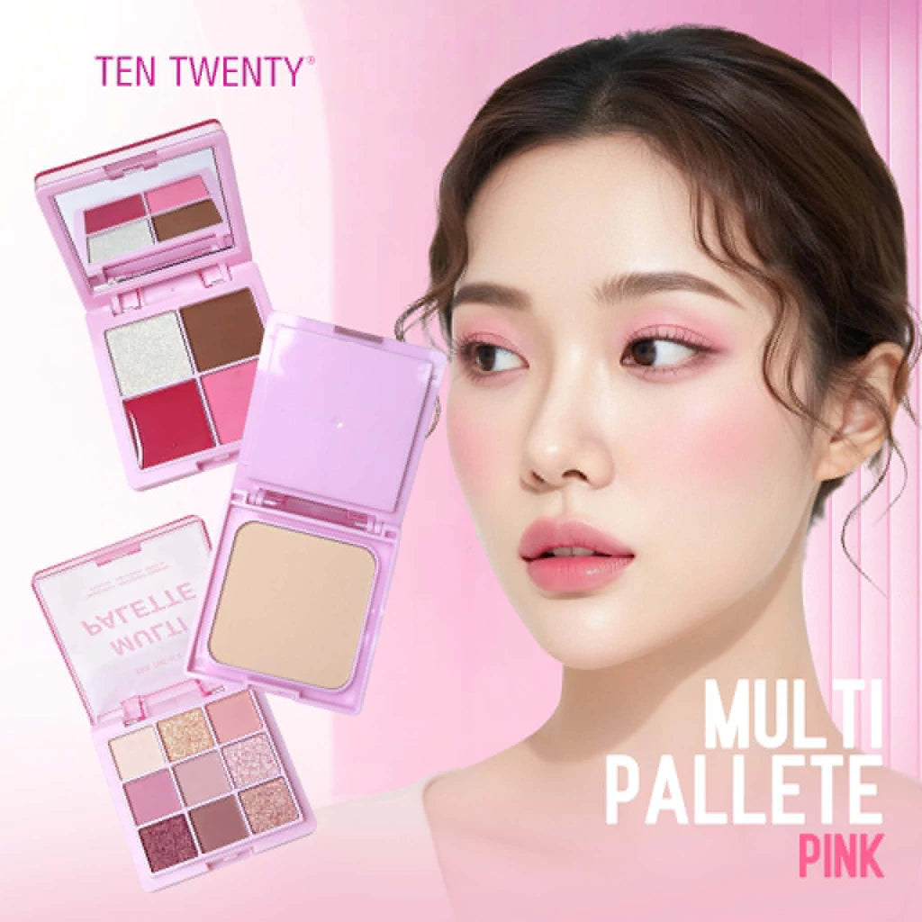 Ten Twenty All-in-One Multi Palette Eyeshadow, Highlighter, Blusher, Lip Cream, Face Powder Makeup