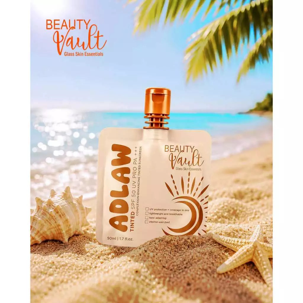 ADLAW Tinted SPF50 UV Pro PA+++ Beauty Vault Sunscreen