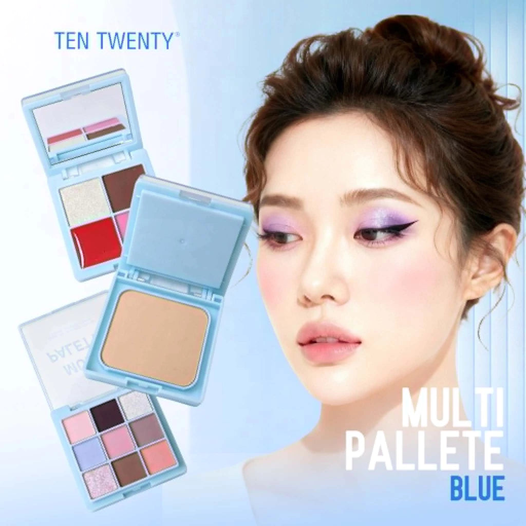 Ten Twenty All-in-One Multi Palette Eyeshadow, Highlighter, Blusher, Lip Cream, Face Powder Makeup