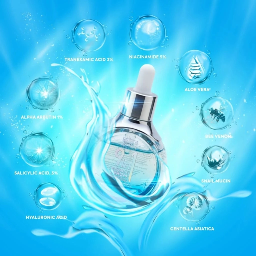 Hikari Skin 9 in 1 Miracle Serum 30ml multi correctional and skin refining formula