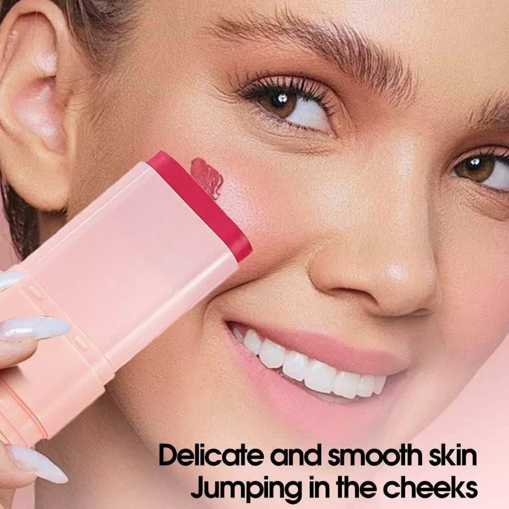 【TVLV】Multi-functional 3-in-1 double-ended blush, lipstick, and eyeshadow with brush head【FDA】