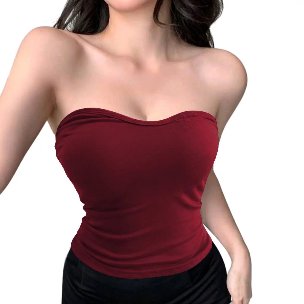 Jennie Top Double Lined - Full Length - Heart Shaped Tube Top Back to School