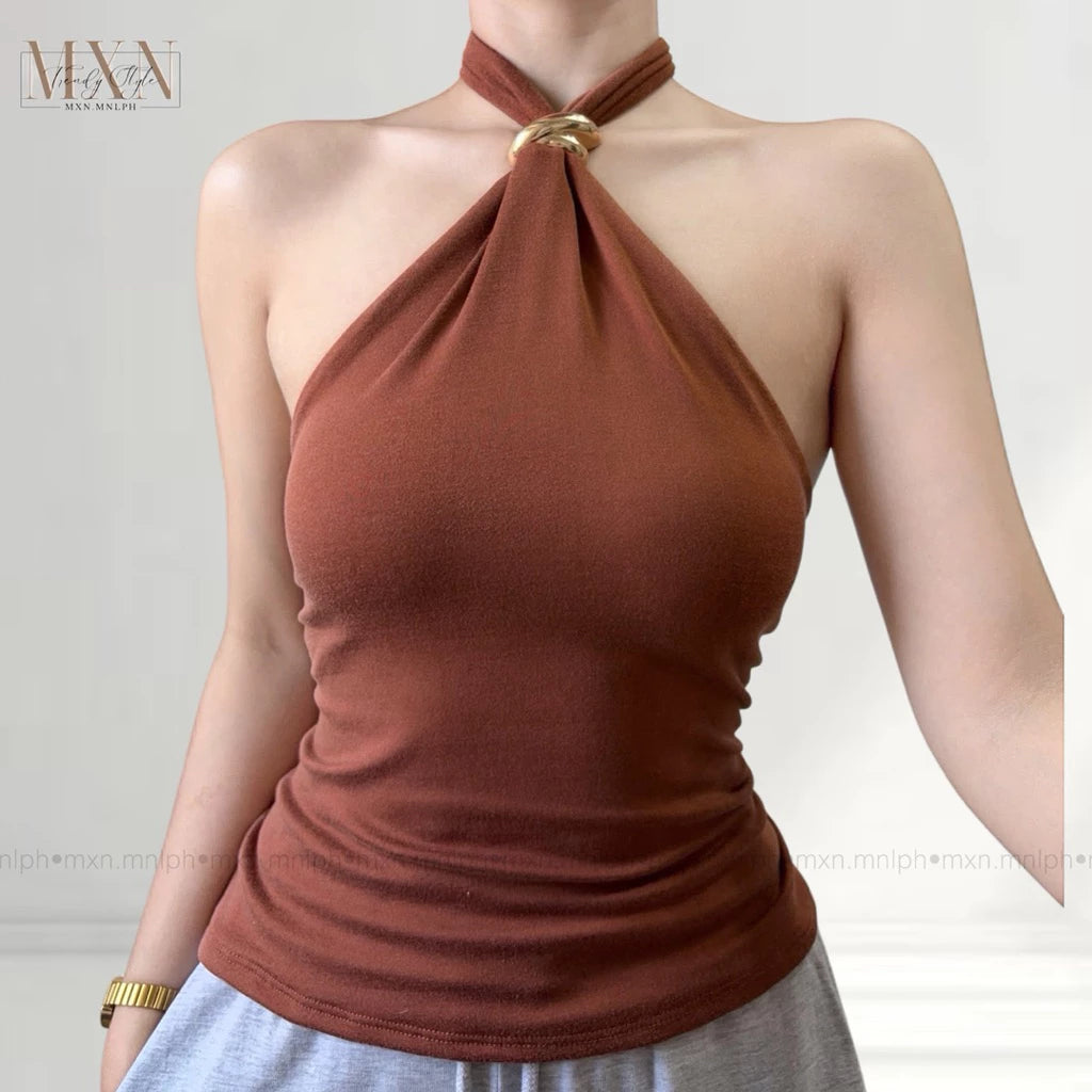 |MXN| Tahlia Halter Buckle Top