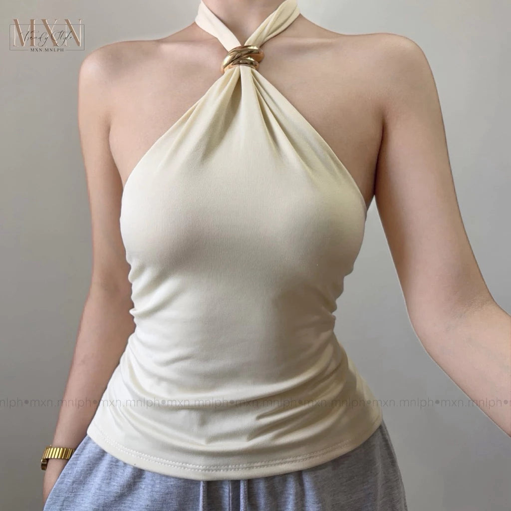 |MXN| Tahlia Halter Buckle Top