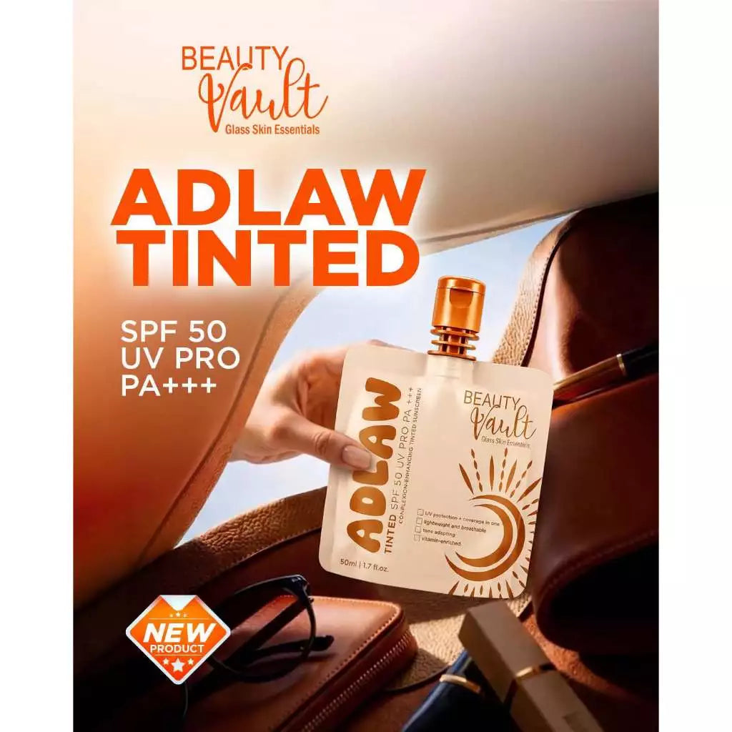 ADLAW Tinted SPF50 UV Pro PA+++ Beauty Vault Sunscreen