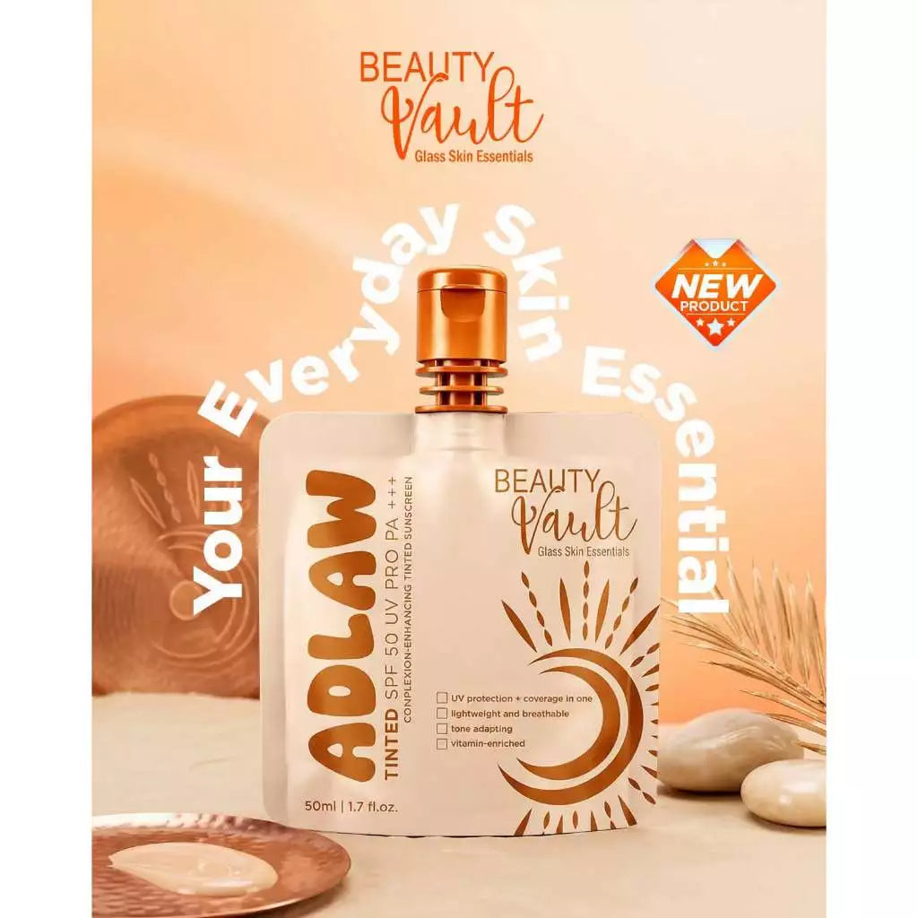 ADLAW Tinted SPF50 UV Pro PA+++ Beauty Vault Sunscreen