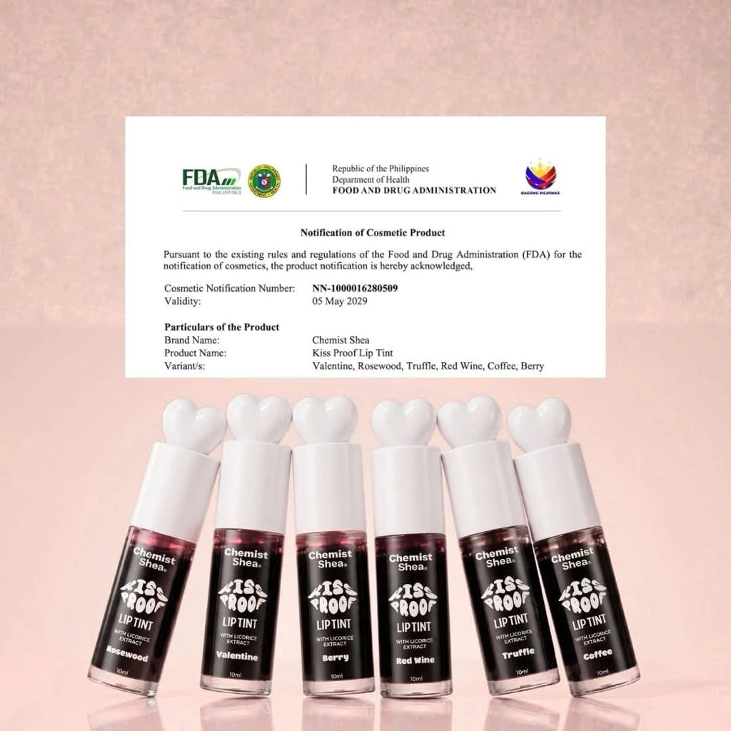 Chemist Shea Kiss Proof Lip Tint | Long-Lasting, Waterproof & Oil-Resistant (10ml)