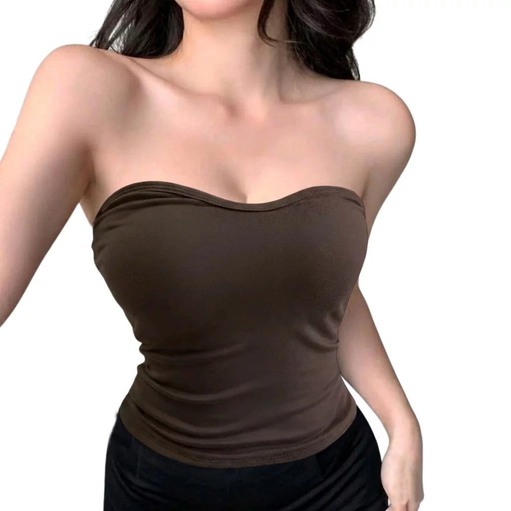 Jennie Top Double Lined - Full Length - Heart Shaped Tube Top Back to School