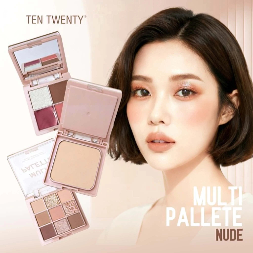 Ten Twenty All-in-One Multi Palette Eyeshadow, Highlighter, Blusher, Lip Cream, Face Powder Makeup