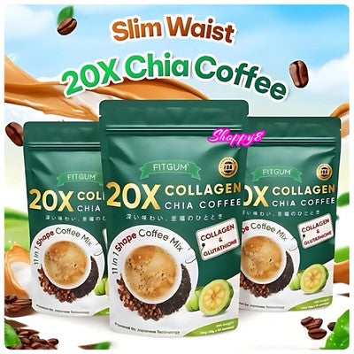 Fitgum Collagen Chia Coffee Simming Coffee for Wellness and Radiant Skin
