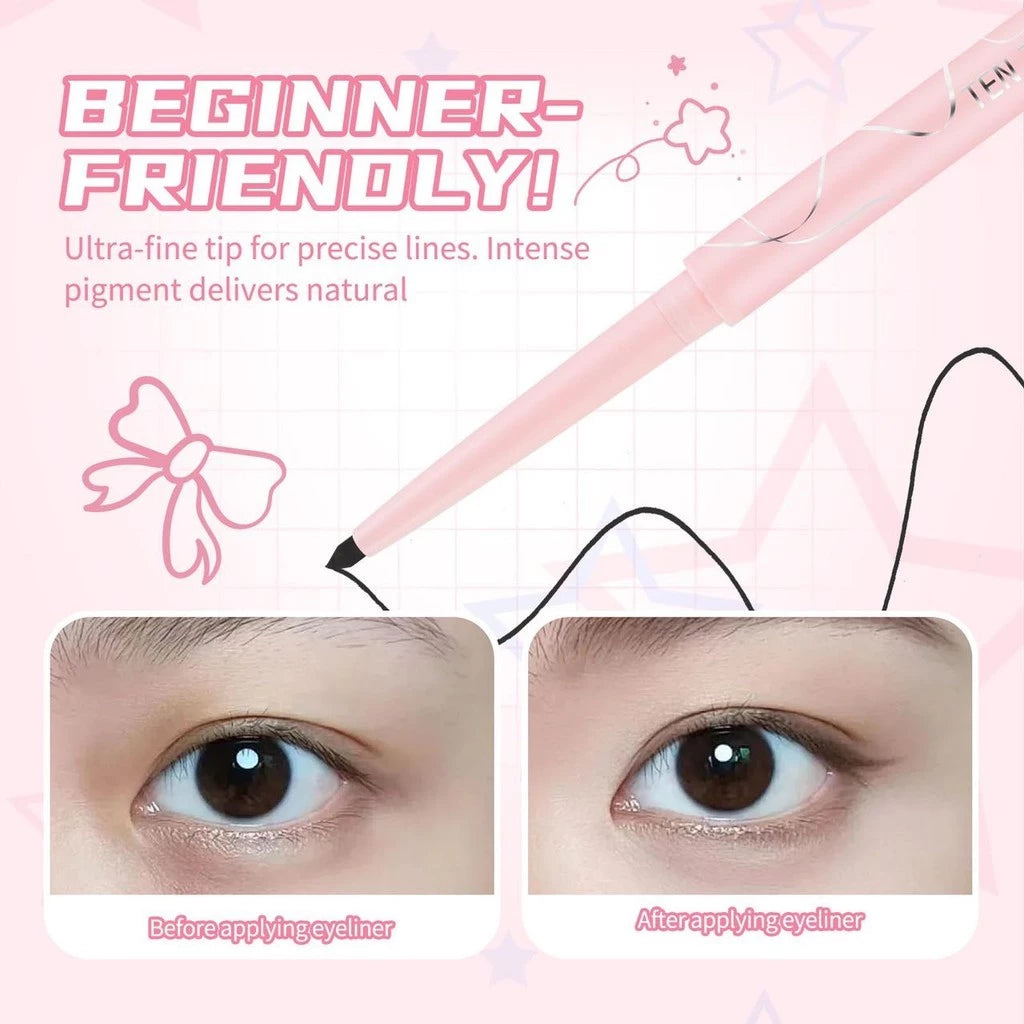 TEN TWENTY Waterproof eyeliner, black, brown & white, even coloring, long-lasting and natural makeup