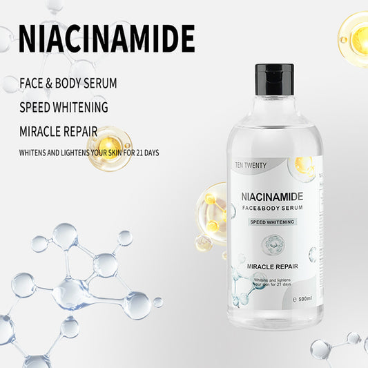 TEN TWENTY AHA Niacinamide Face Body Serum Whitening Essence Moisturizing Rejuvenating Skin