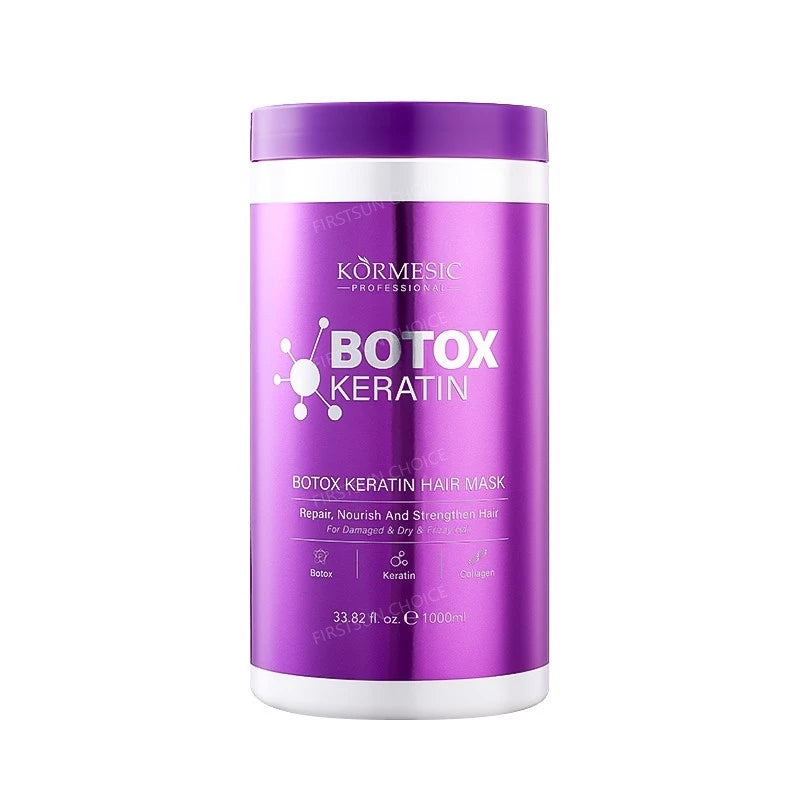 Keratin Hair Mask Deep Repair Damage Frizzy Soft Smooth Shiny Straightening Argan Oil Conditioner