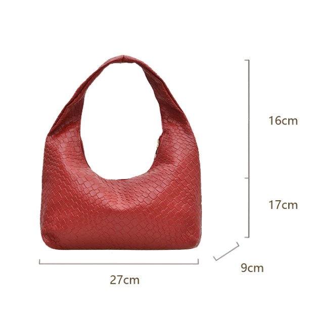 Armpit Hobo Handbag For Women Soft PU Leather