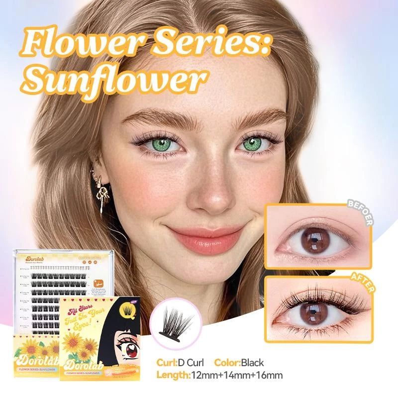 DOROLAB 【Glue-Free Eyelashes】Eyelash Extension Set