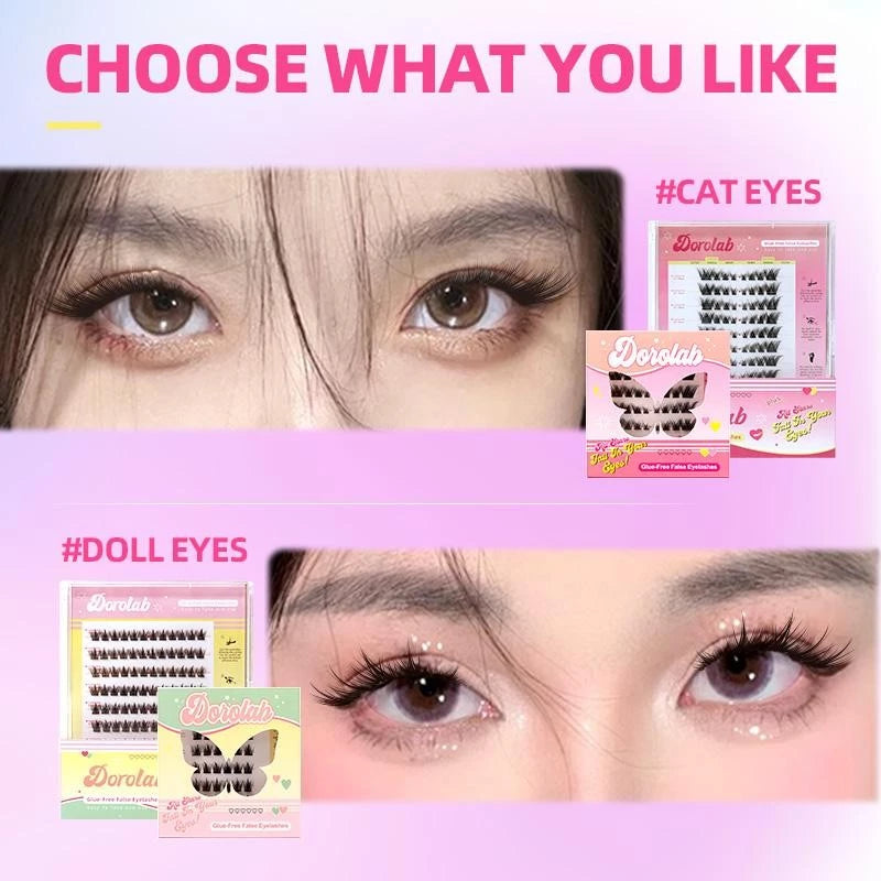 DOROLAB 【Glue-Free Eyelashes】Eyelash Extension Set