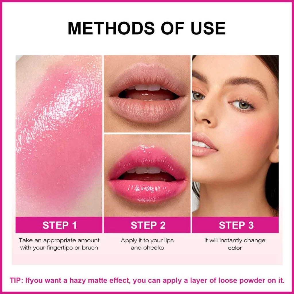 Magic Blusher Color Changing Liquid Blush On Waterproof Long Lasting 30ml