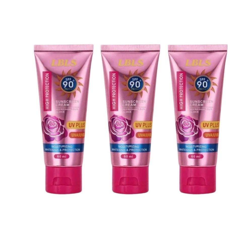 [BUY 2 GET 1]LBLS beauty Skin Care Facial Sunscreen Cream SPF 90+ Sunblock Lotion 60ml