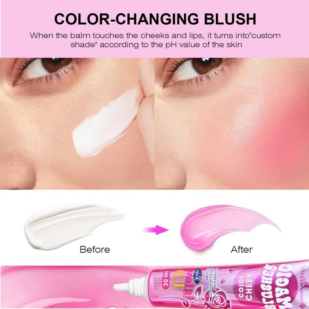 Magic Blusher Color Changing Liquid Blush On Waterproof Long Lasting 30ml