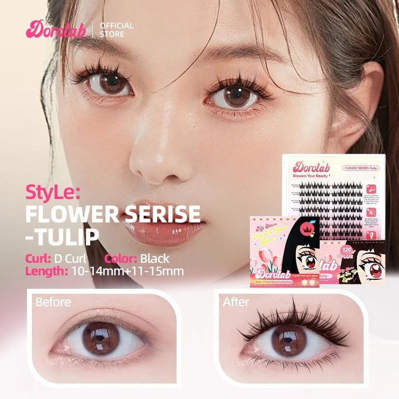 DOROLAB 【Glue-Free Eyelashes】Eyelash Extension Set