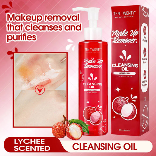 Sensitive Skin Makeup Remover - TEN TWENTY 200ml Lyehee Scented Gentle Deep Cleansing Oil