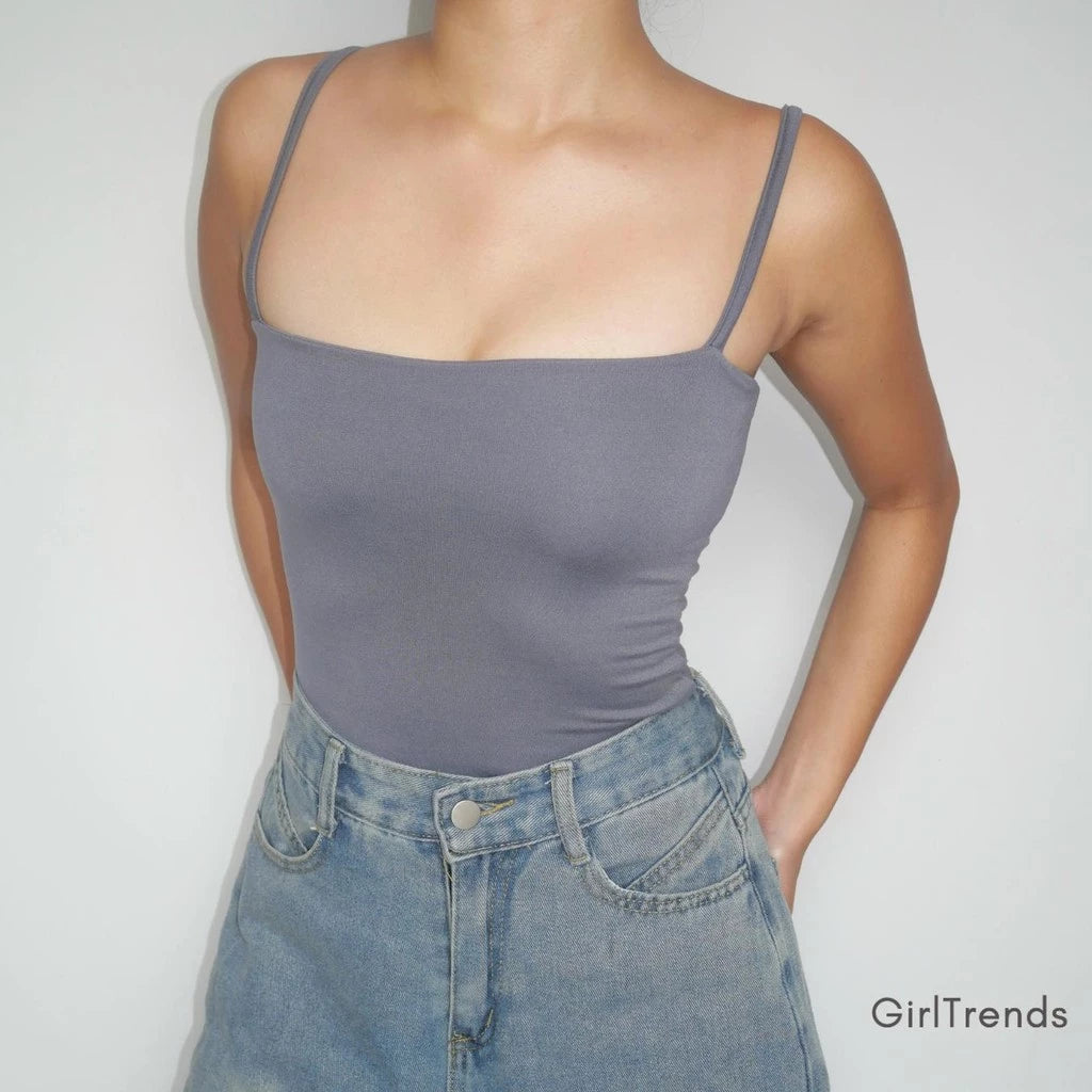 GirlTrends -ALEXIS- B1T1 Basic Tank Top Womenswear Sleeveless Minimalist