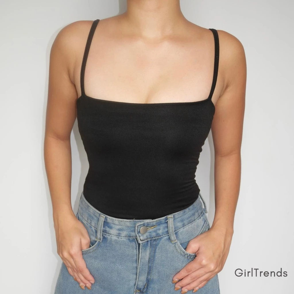 GirlTrends -ALEXIS- B1T1 Basic Tank Top Womenswear Sleeveless Minimalist