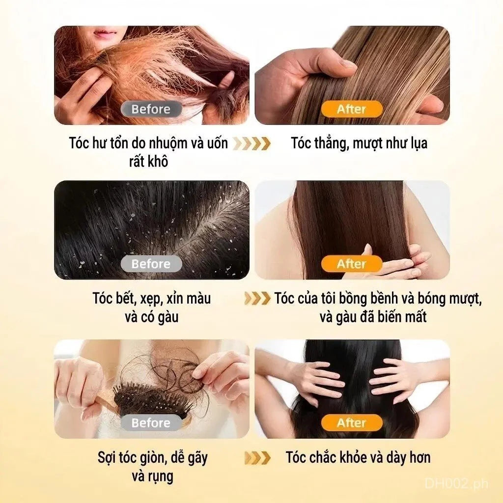 TODDA Caviar hair mask contains fresh keratin and premium amino acids that help restore hair, leaving it soft and smooth
