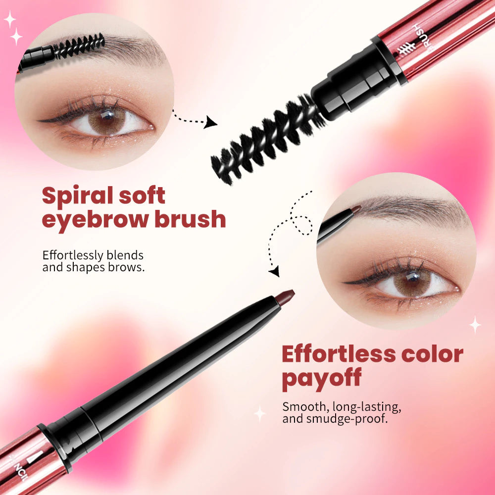 TEN TWENTY Double Heads Eyebrow Pencil Waterproof Long Lasting Fine 2in1 Dual-Effect Brow Definer