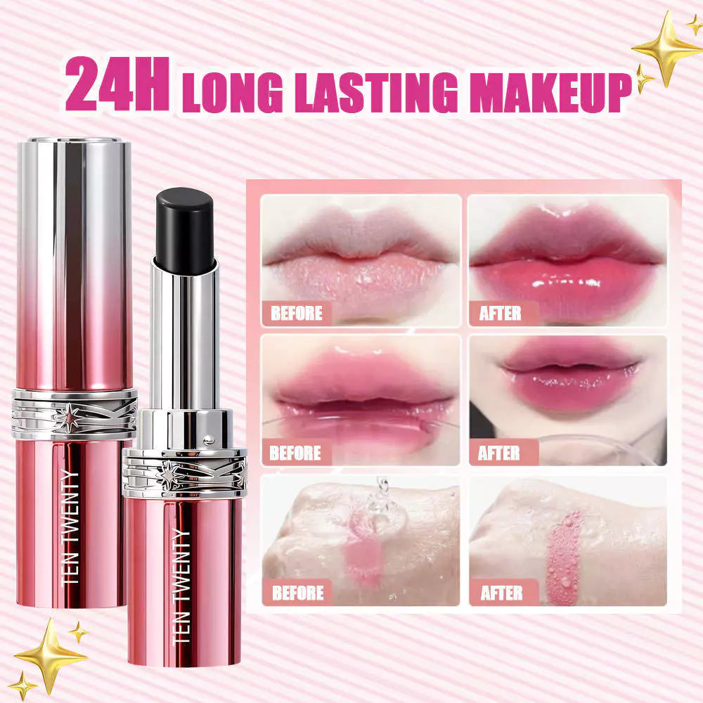 TEN TWENTY Moody Lip Changing Color Lipstick Waterproof Moisturizing Long Lasting Watery Silky Wear