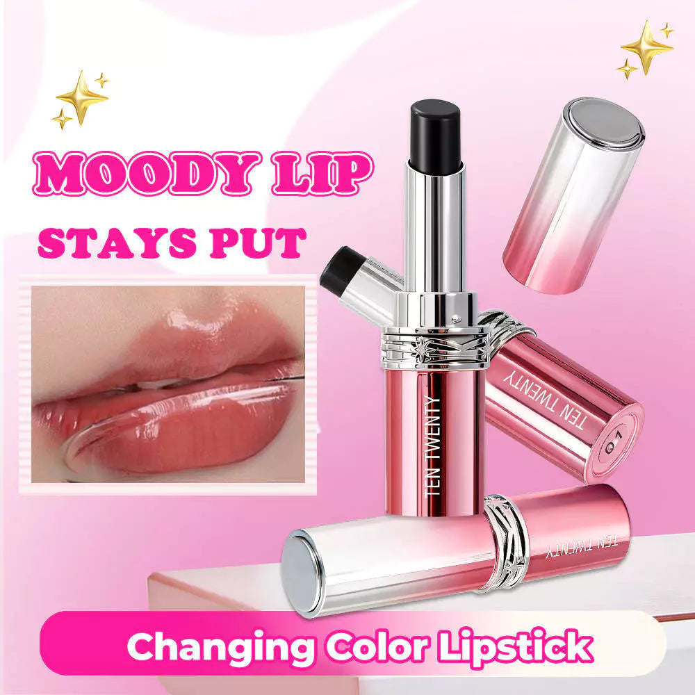 TEN TWENTY Moody Lip Changing Color Lipstick Waterproof Moisturizing Long Lasting Watery Silky Wear