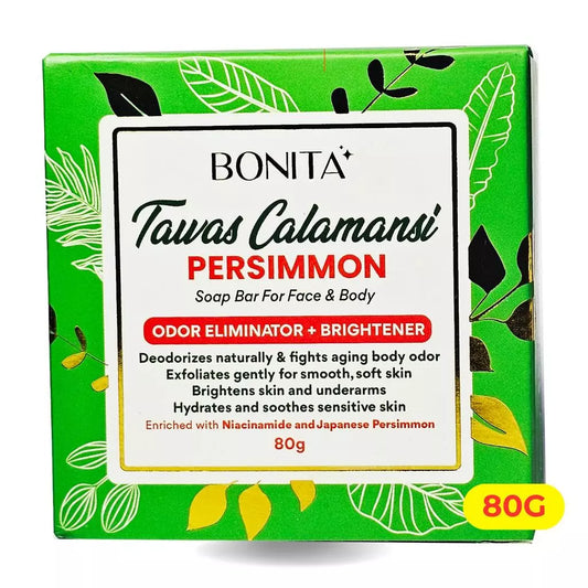 BONITA Tawas Calamansi Persimmon Odor Eliminator + Whitening Soap 80g