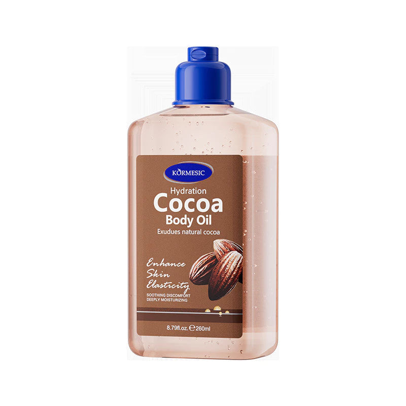 KORMESIC Coconut Body Oil 260ml – Moisturizing Massage Oil for Dry Skin, Deep Hydration & Skin Glow