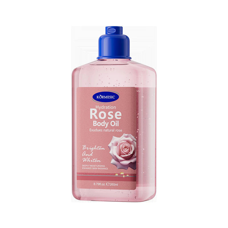 KORMESIC Coconut Body Oil 260ml – Moisturizing Massage Oil for Dry Skin, Deep Hydration & Skin Glow