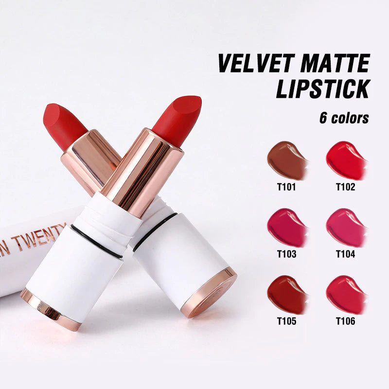 TEN TWENTY Velvet Matte Lipstick Lip Cheek Tint Double Use Waterproof 24H Long Lasting Silky Makeup