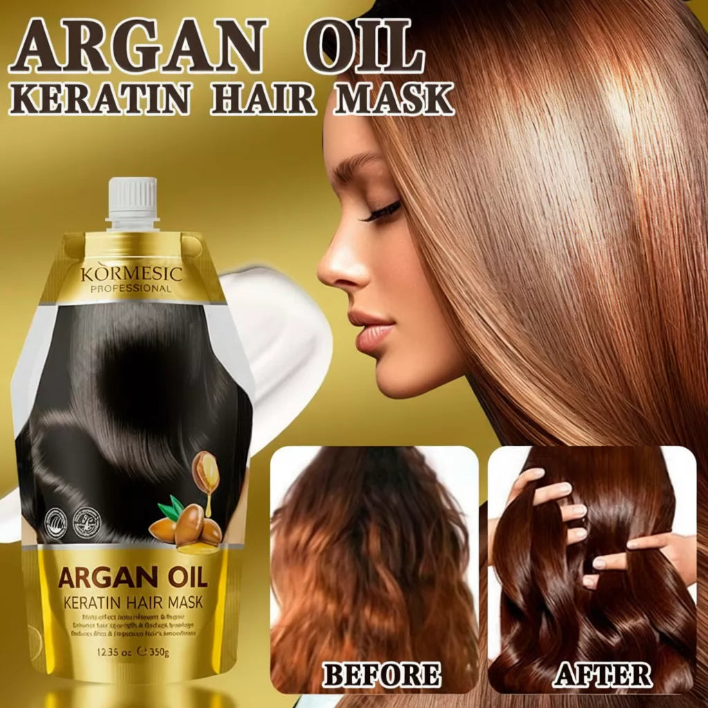 Buy 1 Take 1 Keratin Hair Mask Set – Botox Repair + Argan Oil Nourish for Smooth and Shiny Hair