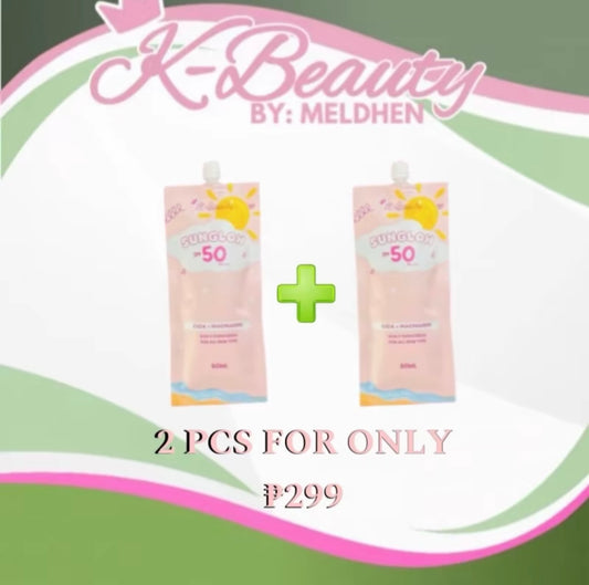 Buy 1 Take 1 • K-Beauty by Meldhen Sunglow Sunscreen SPF 50