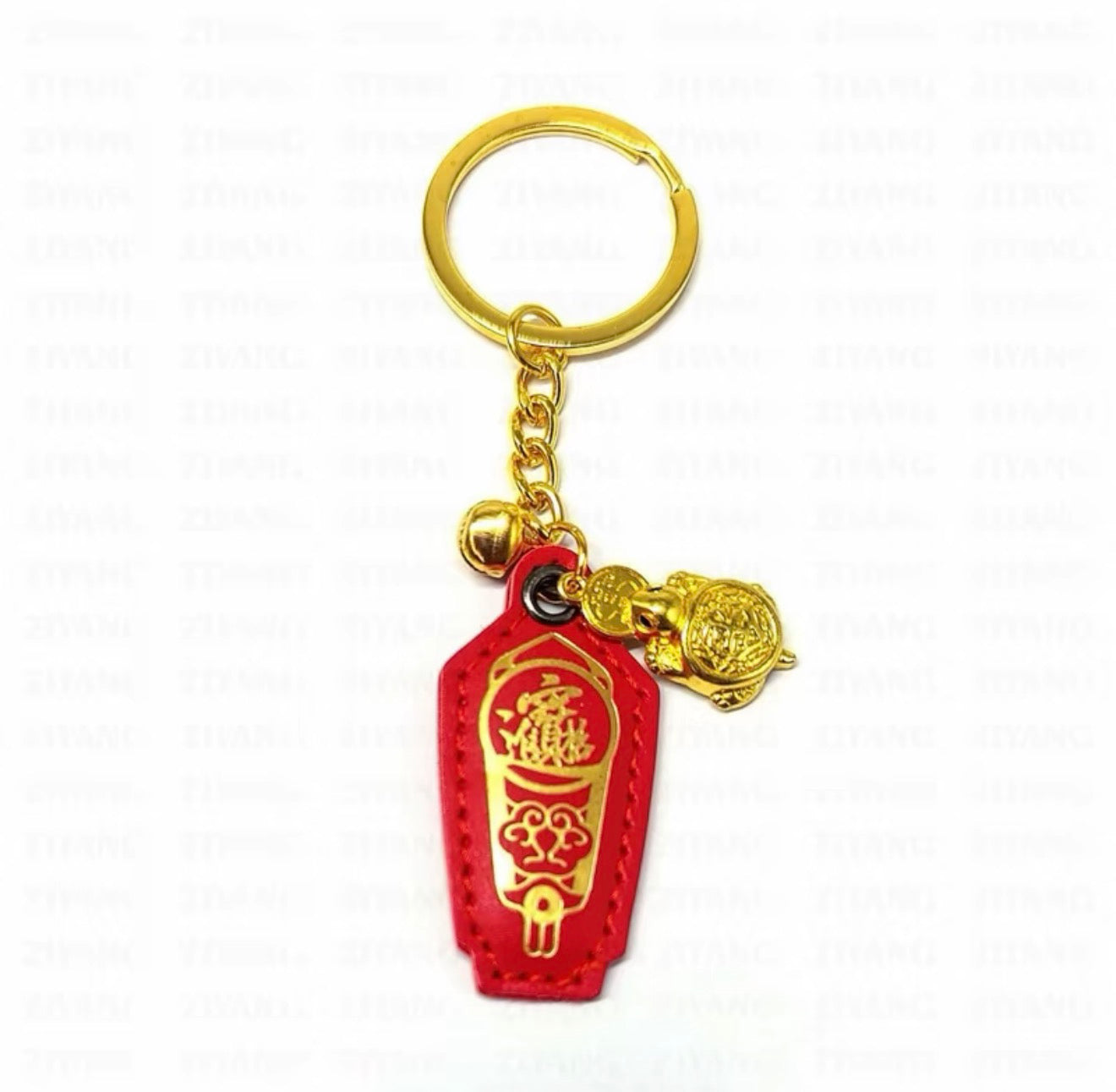 Fengshui Lucky Turtle Keychain Bag Pendant Wallet Charm Money-biting Turtle Ornaments Decor for Longevity Protection & Financial Stability Alloy