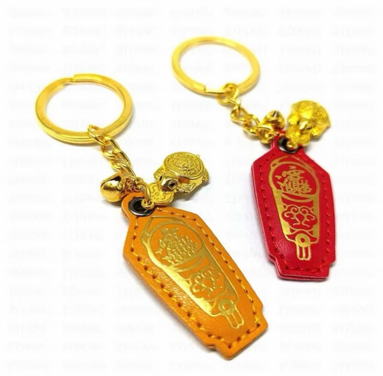 Fengshui Lucky Turtle Keychain Bag Pendant Wallet Charm Money-biting Turtle Ornaments Decor for Longevity Protection & Financial Stability Alloy