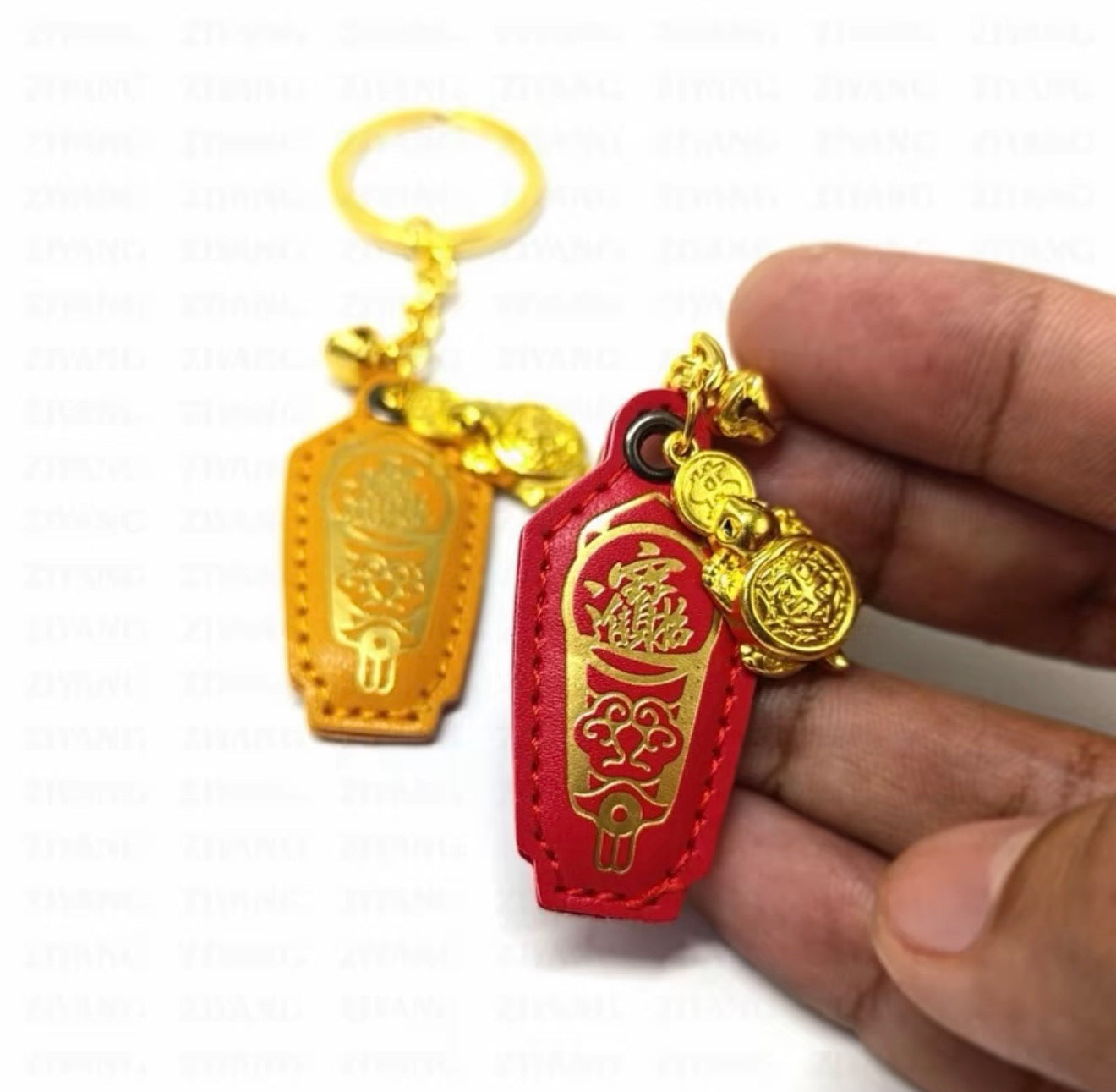 Fengshui Lucky Turtle Keychain Bag Pendant Wallet Charm Money-biting Turtle Ornaments Decor for Longevity Protection & Financial Stability Alloy