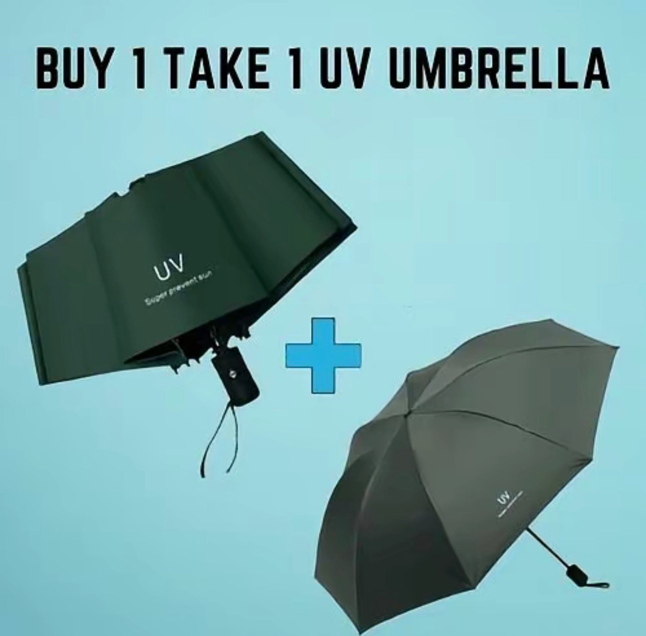 UV Auto Umbrella Windproof, Fiberglass Frame Lightweight Travel Rain Umbrella for Commute Men Women