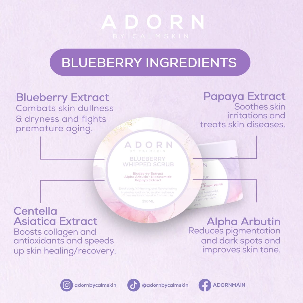 Adorn Blueberry Whipped Scrub