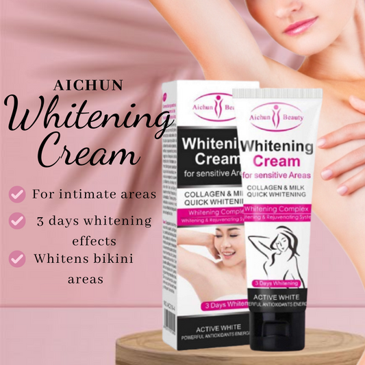 Original Aichun Beauty Intensive Instant Natural Whitening Cream for Underarm, Private Parts